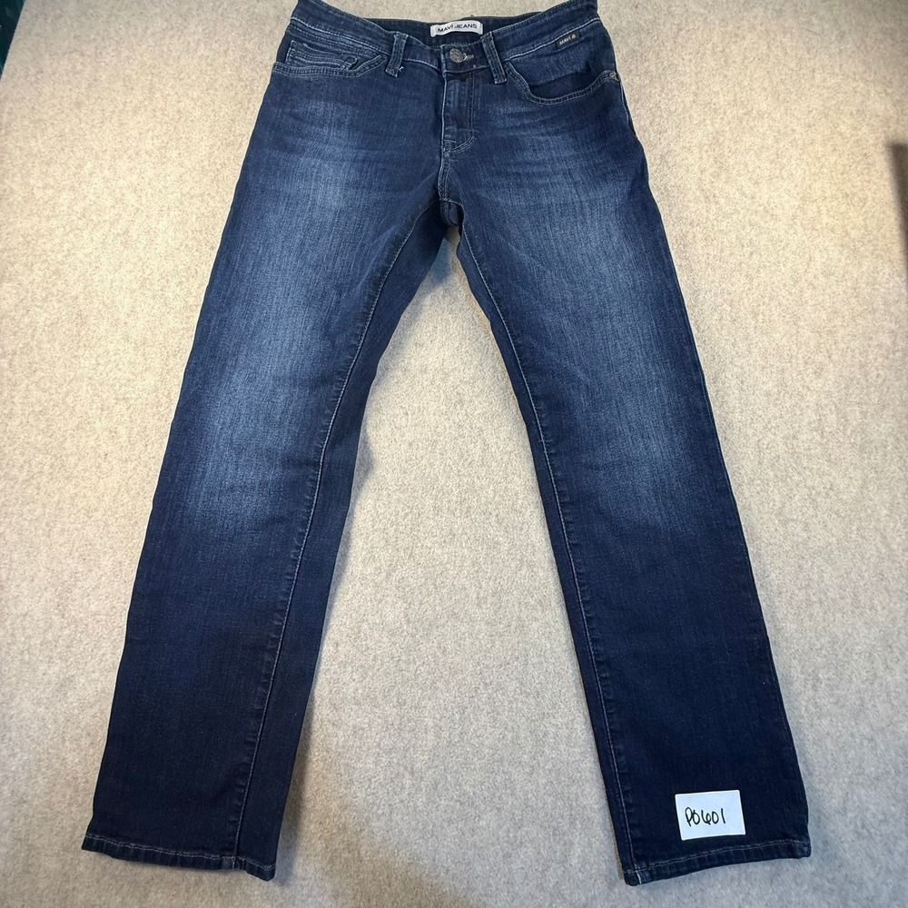Mavi Zach Straight Leg Jeans Mens 30x32 Dark Indigo Wash Denim Pants ASC17285